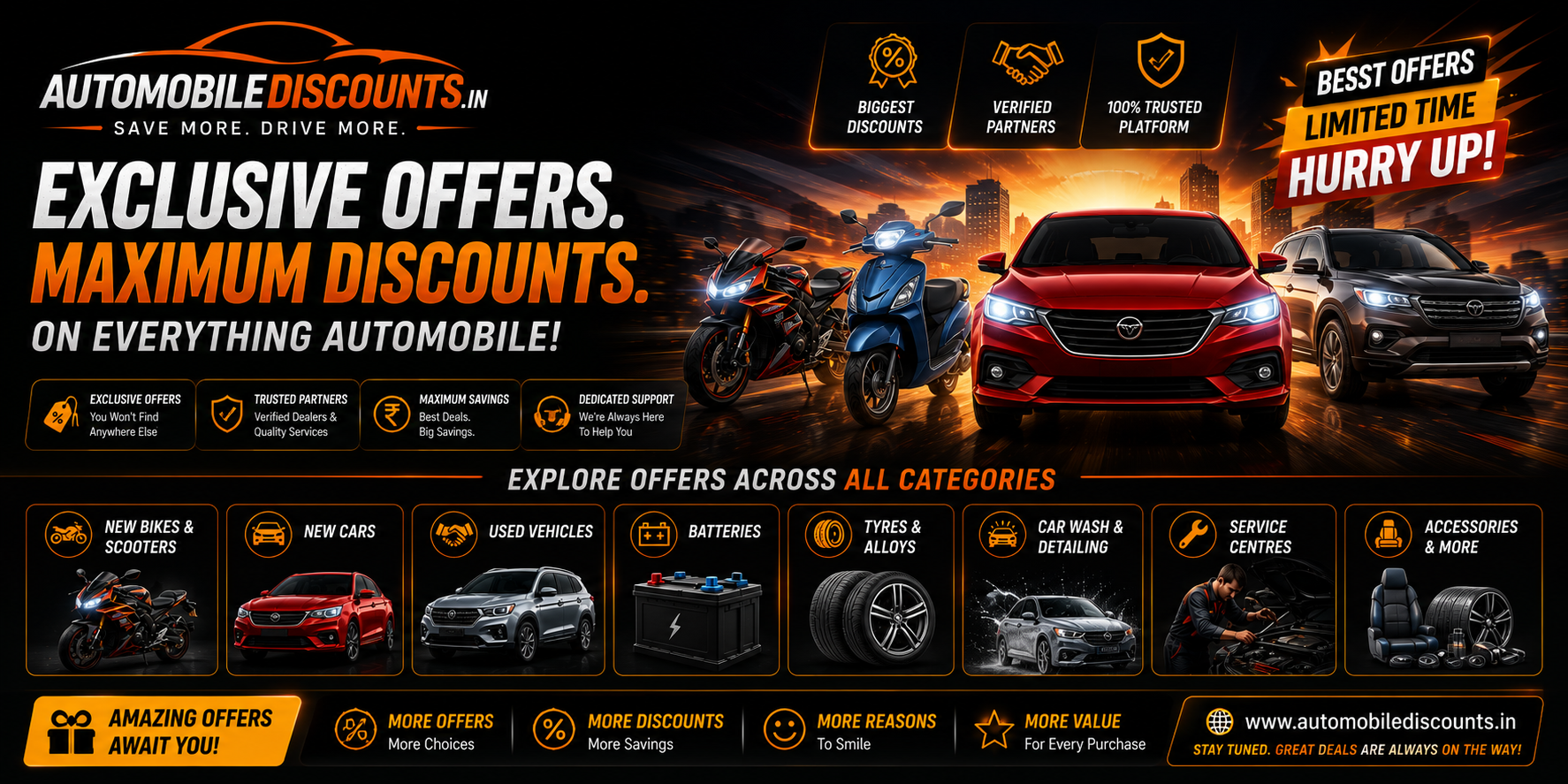 Biggest offers and highest discounts on all category