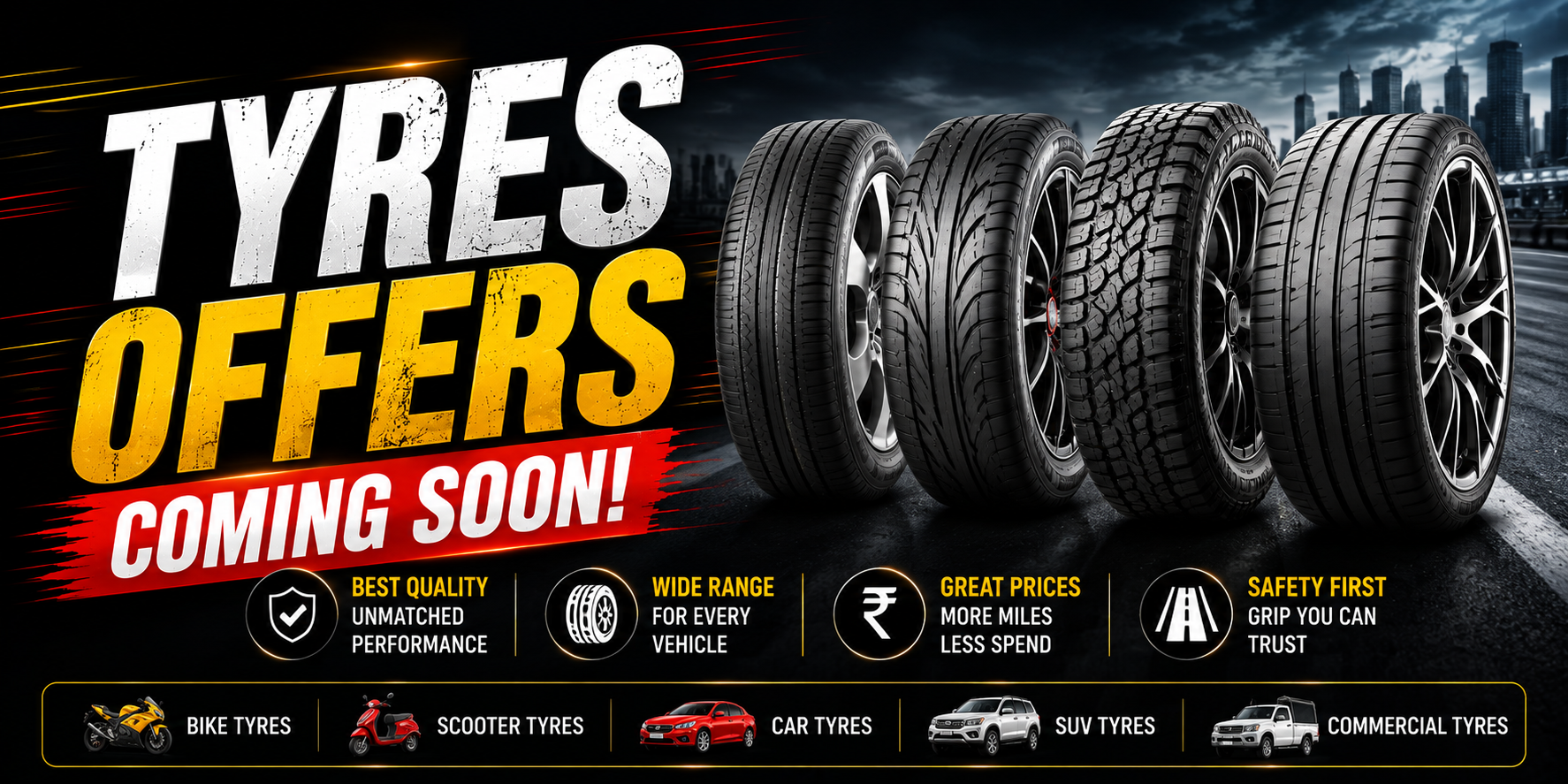 OFFER ON TYRES